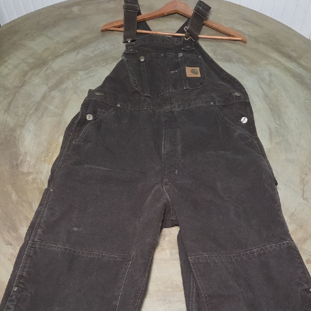 Carhartt Dark Brown Insulated Overalls